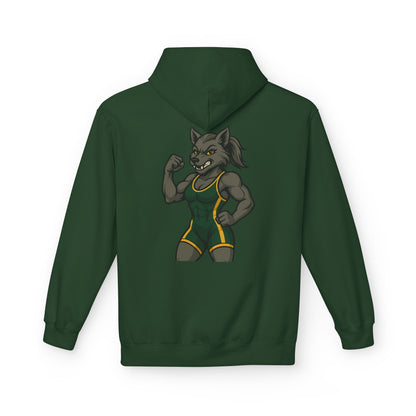 SRV Athletics Women's Wolf Wrestler Hoodie — Strength Mascot Pullover