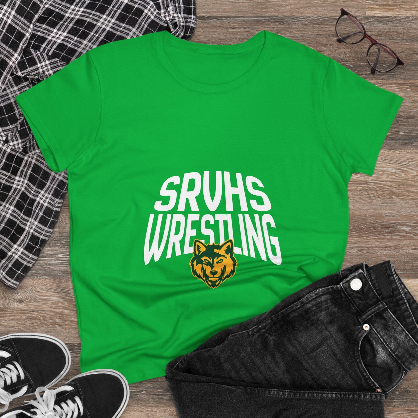 SRVHS Wrestling Women's Tee — School Mascot Team Shirt