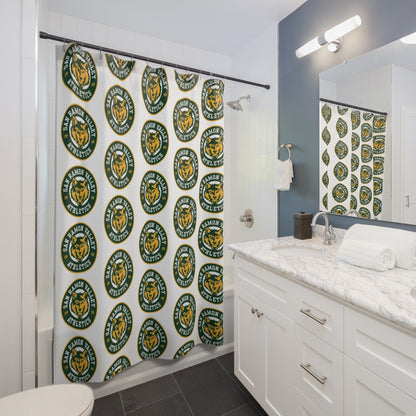 San Ramon Valley Athletics Logo Shower Curtain — School Spirit Bathroom Decor