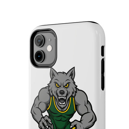 SRV Wrestling Wolf Tough Phone Case — Protective Sports Mascot Design