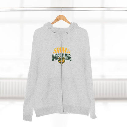SRV Athletics Zip Hoodie — School Mascot Wolf Sports Hoodie