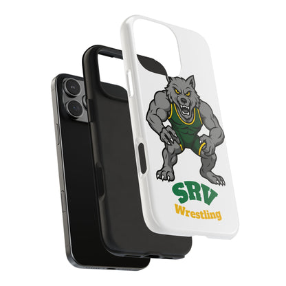 SRV Wrestling Wolf Tough Phone Case — Protective Sports Mascot Design