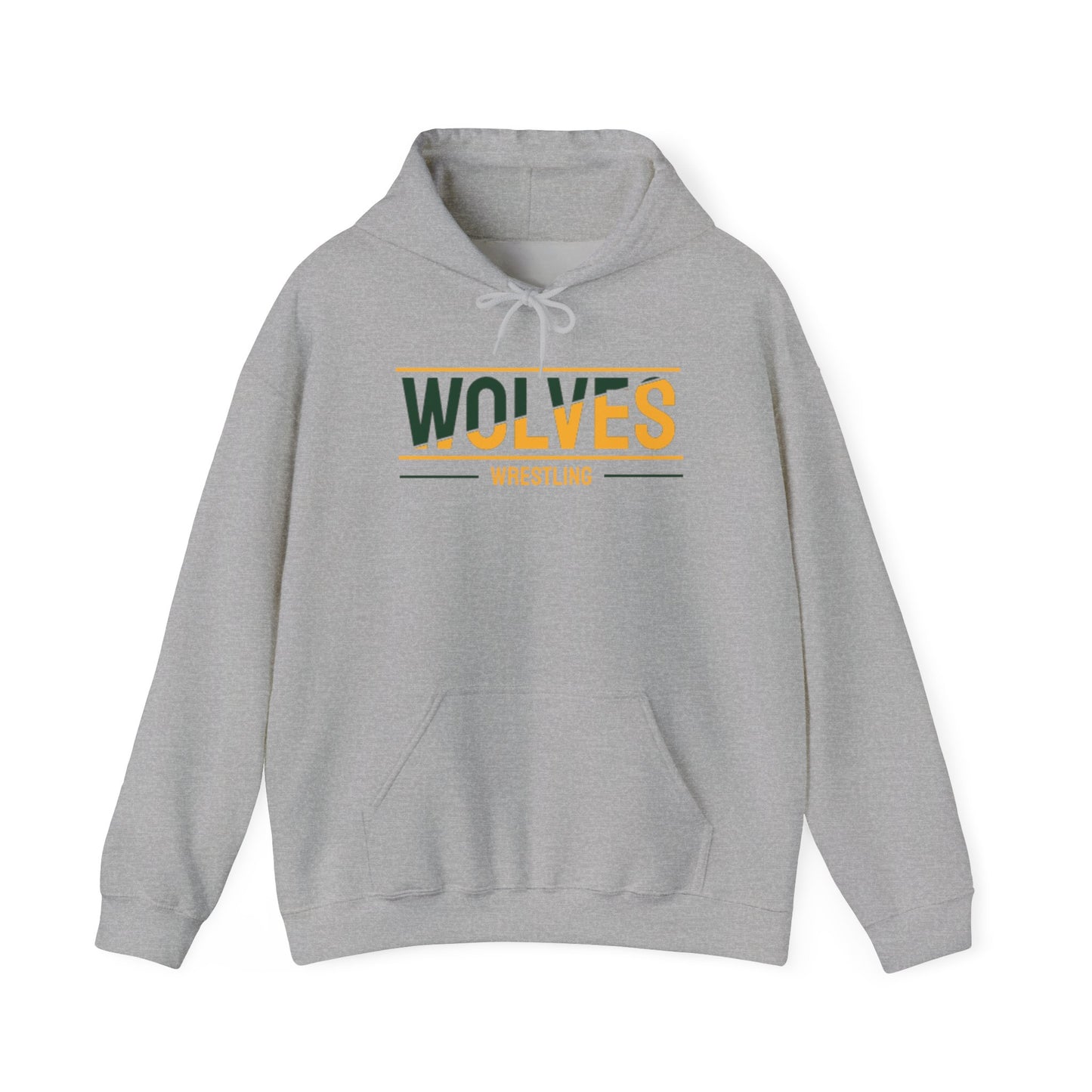 Wolves Wrestling Hoodie — Retro Team Pullover