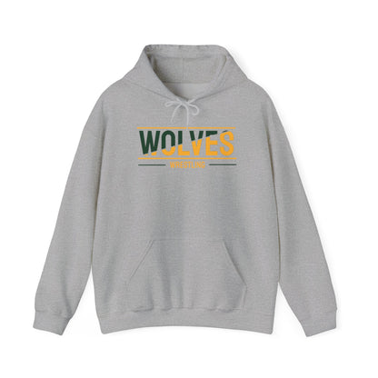 Wolves Wrestling Hoodie — Retro Team Pullover