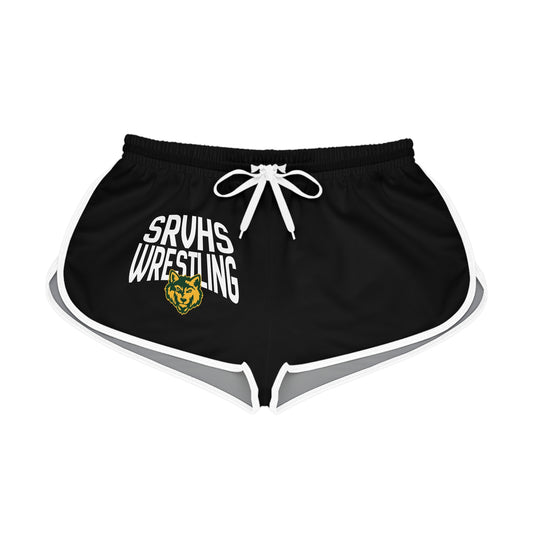 SRVHS Wrestling Women's Relaxed Shorts – School Team Athletic Lounge Shorts Black