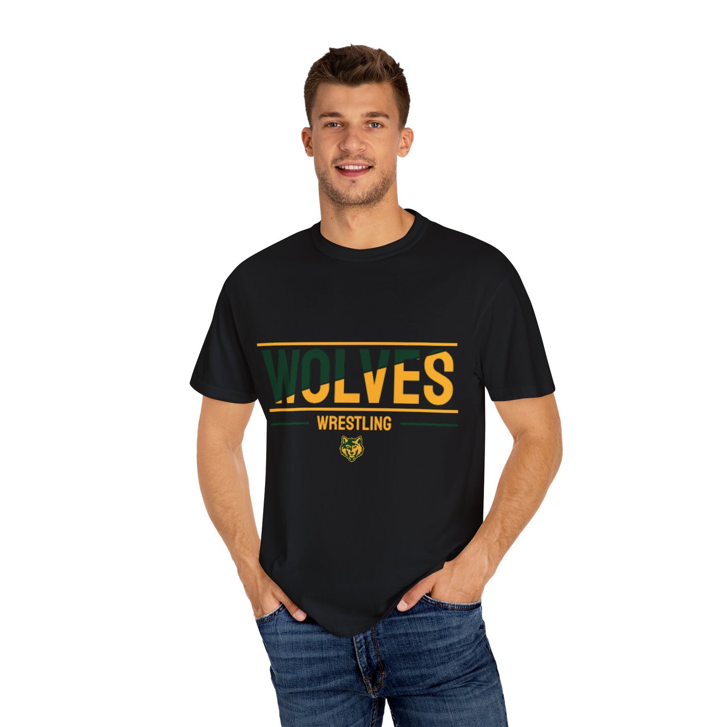Wolves Wrestling T-Shirt — School Team Spirit Tee