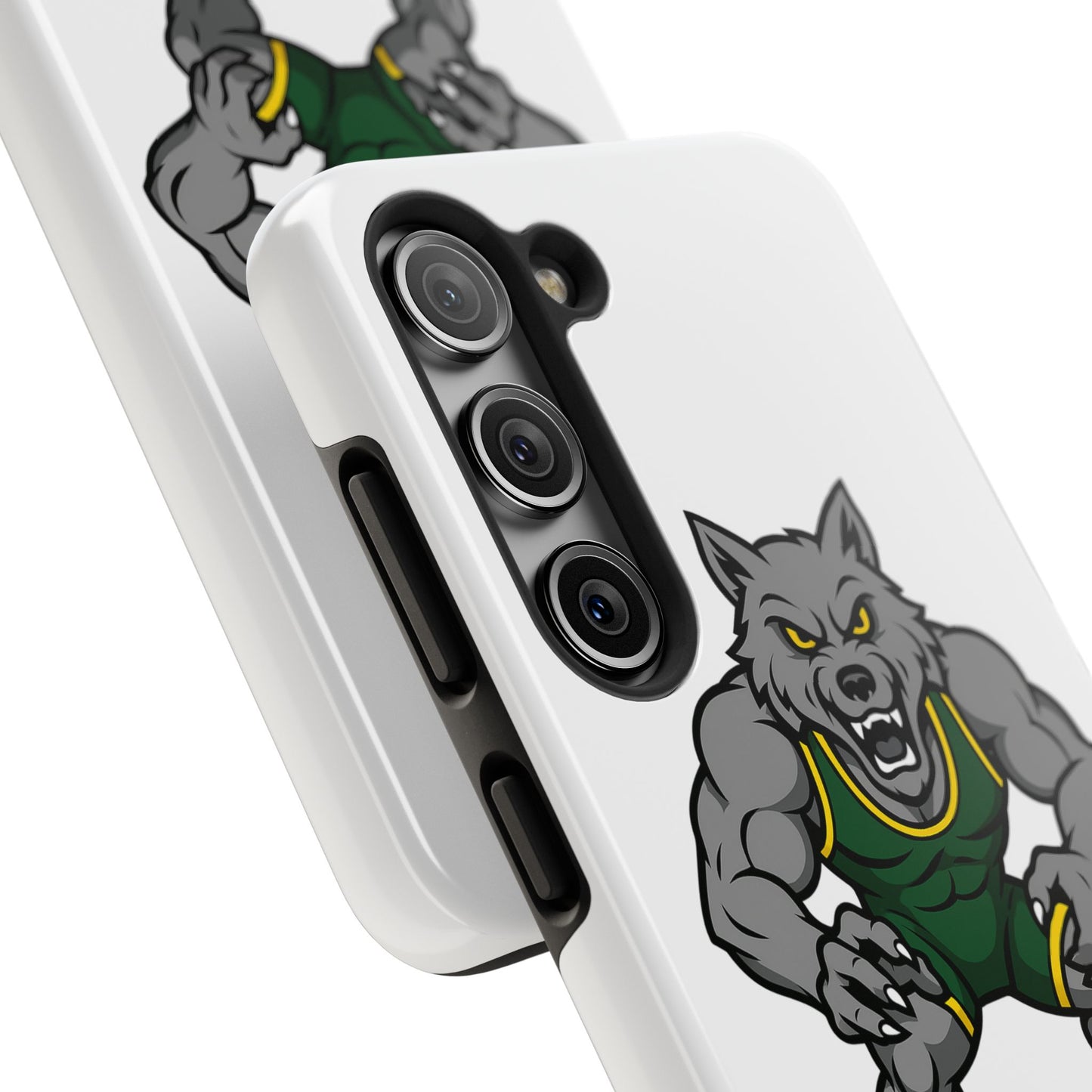 SRV Wrestling Wolf Tough Phone Case — Protective Sports Mascot Design