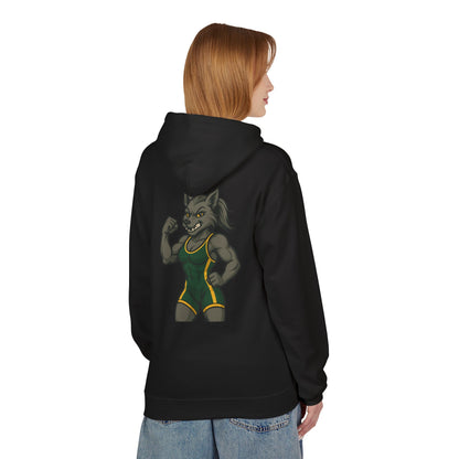 SRV Athletics Women's Wolf Wrestler Hoodie — Strength Mascot Pullover