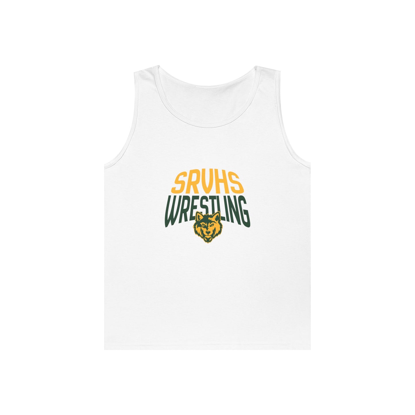 SRVHS Wrestling Tank Top — High School Team Singlet with Wildcat Logo