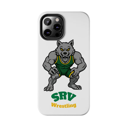 SRV Wrestling Wolf Tough Phone Case — Protective Sports Mascot Design