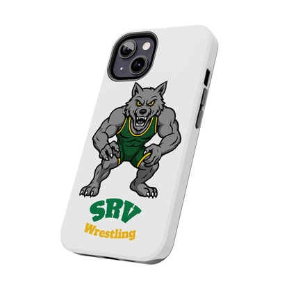 SRV Wrestling Wolf Tough Phone Case — Protective Sports Mascot Design