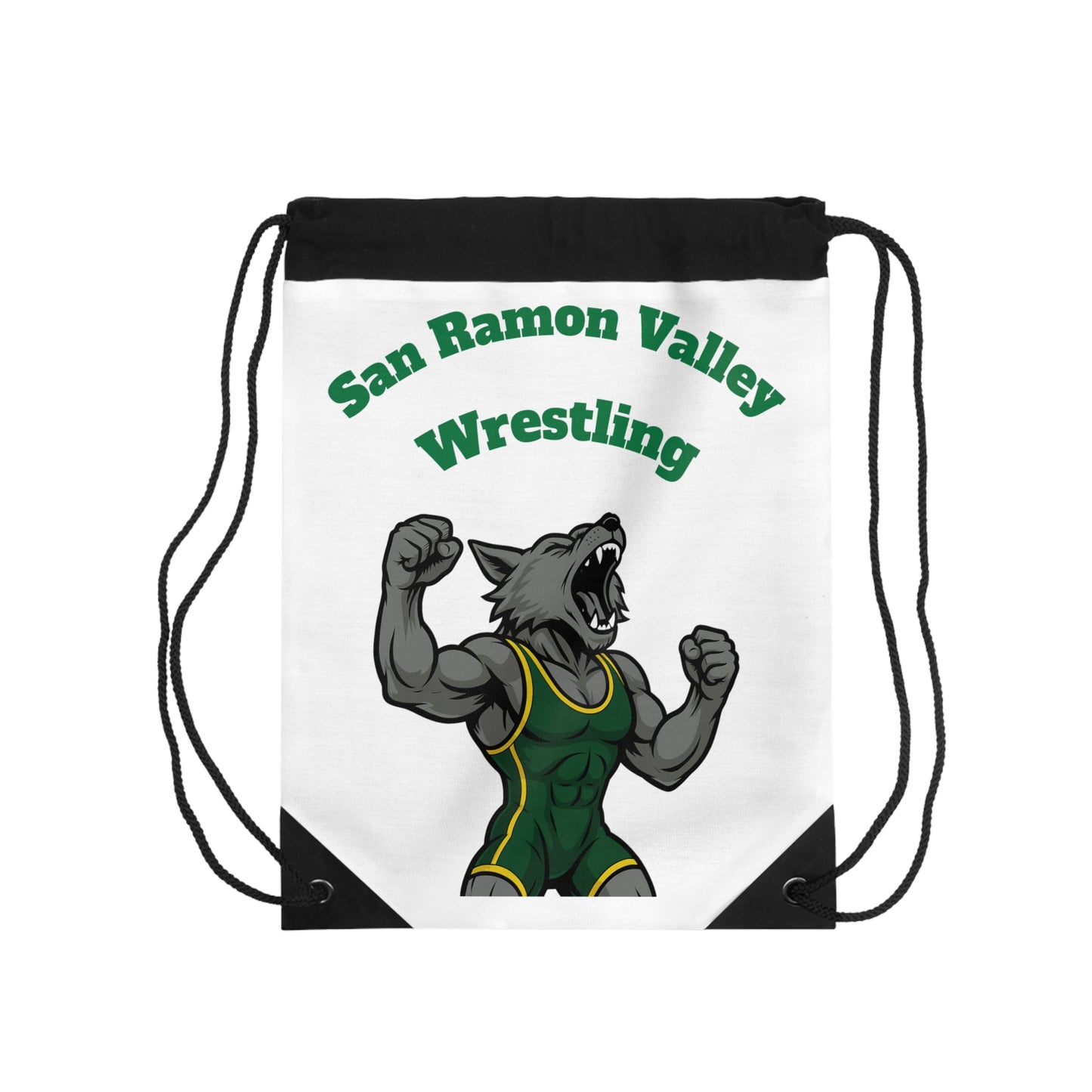 San Ramon Valley Wrestling Wolf Drawstring Bag