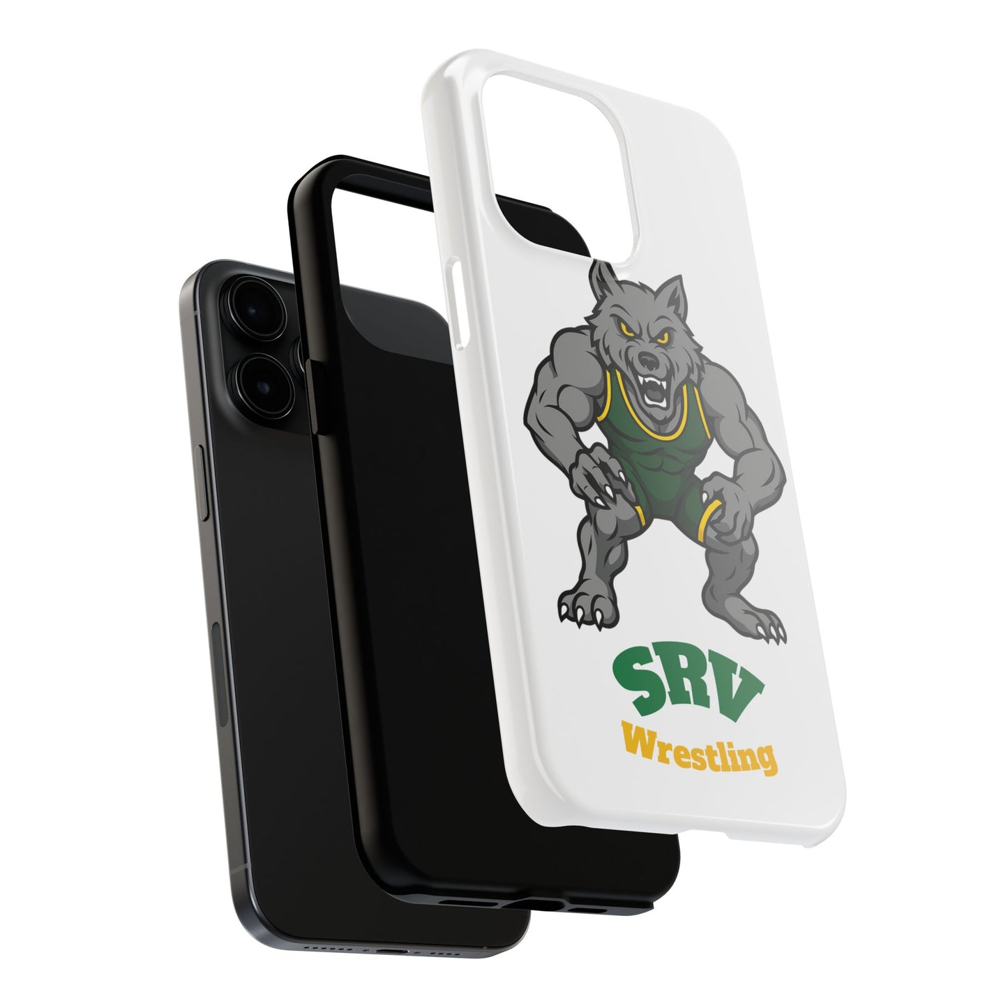 SRV Wrestling Wolf Tough Phone Case — Protective Sports Mascot Design