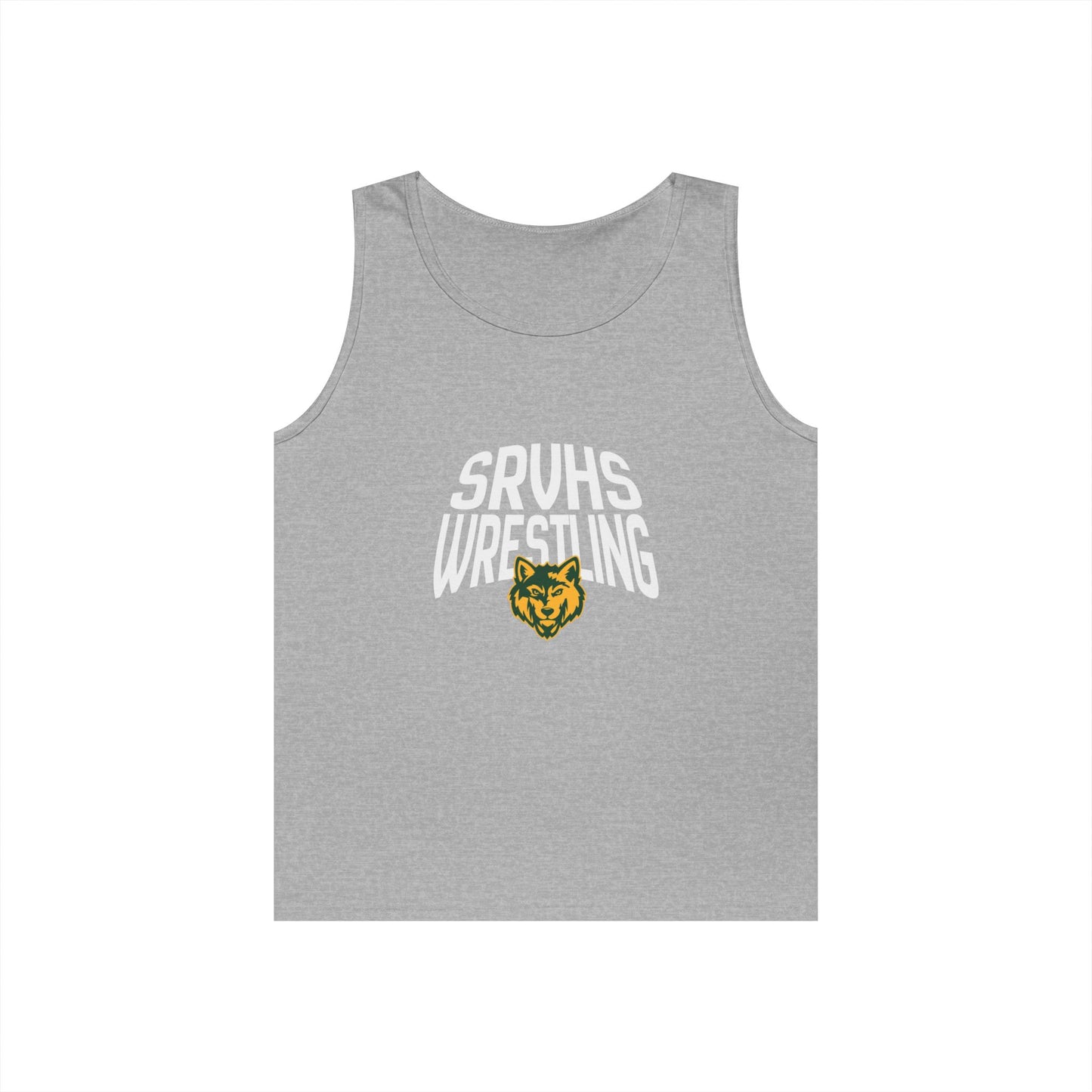 SRVHS Wrestling Tank Top — High School Team Singlet with Wildcat Logo