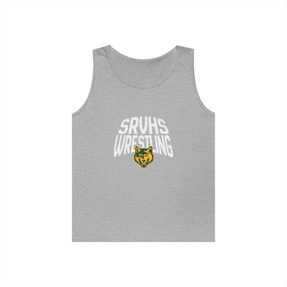SRVHS Wrestling Tank Top — High School Team Singlet with Wildcat Logo