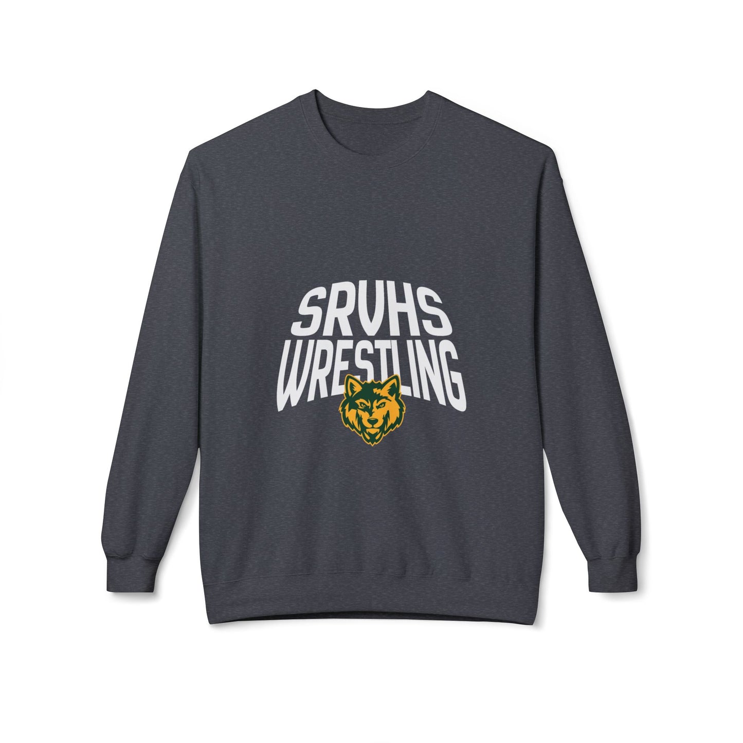 SRVHS Wrestling Crewneck Sweatshirt — School Mascot Pullover