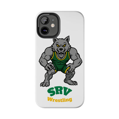 SRV Wrestling Wolf Tough Phone Case — Protective Sports Mascot Design
