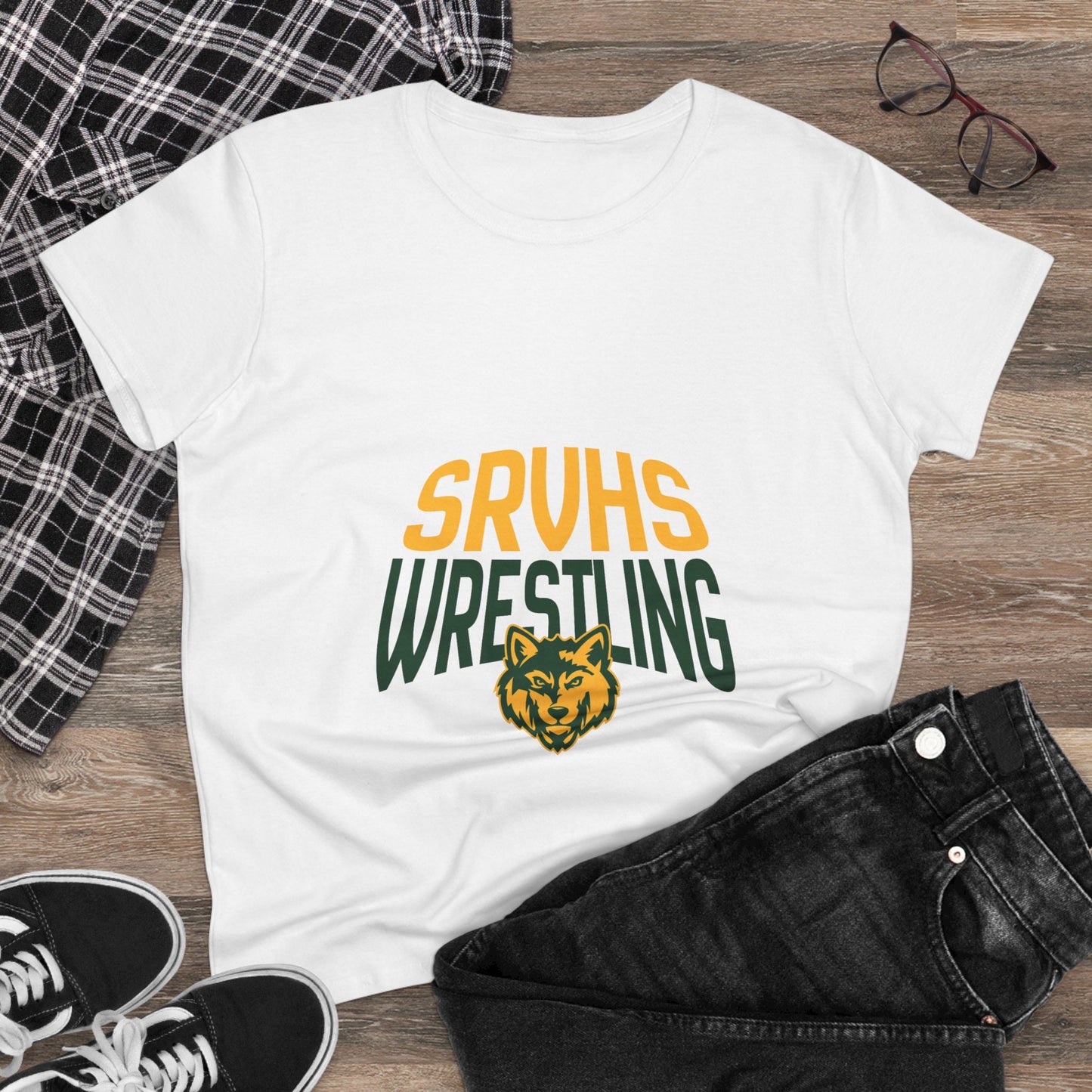 SRVHS Wrestling Women's Tee — School Mascot Team Shirt