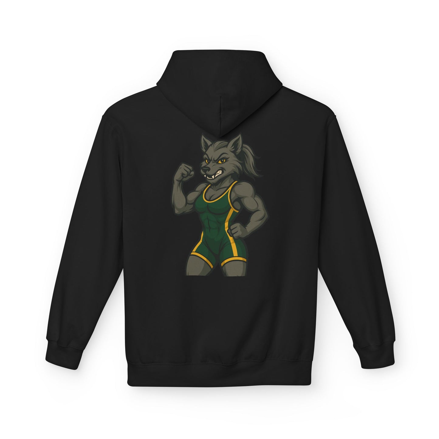 SRV Athletics Women's Wolf Wrestler Hoodie — Strength Mascot Pullover