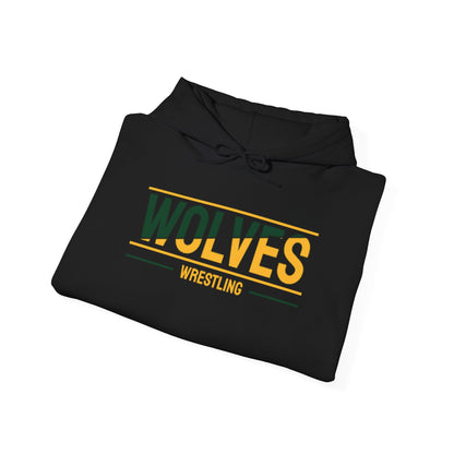 Wolves Wrestling Hoodie — Retro Team Pullover