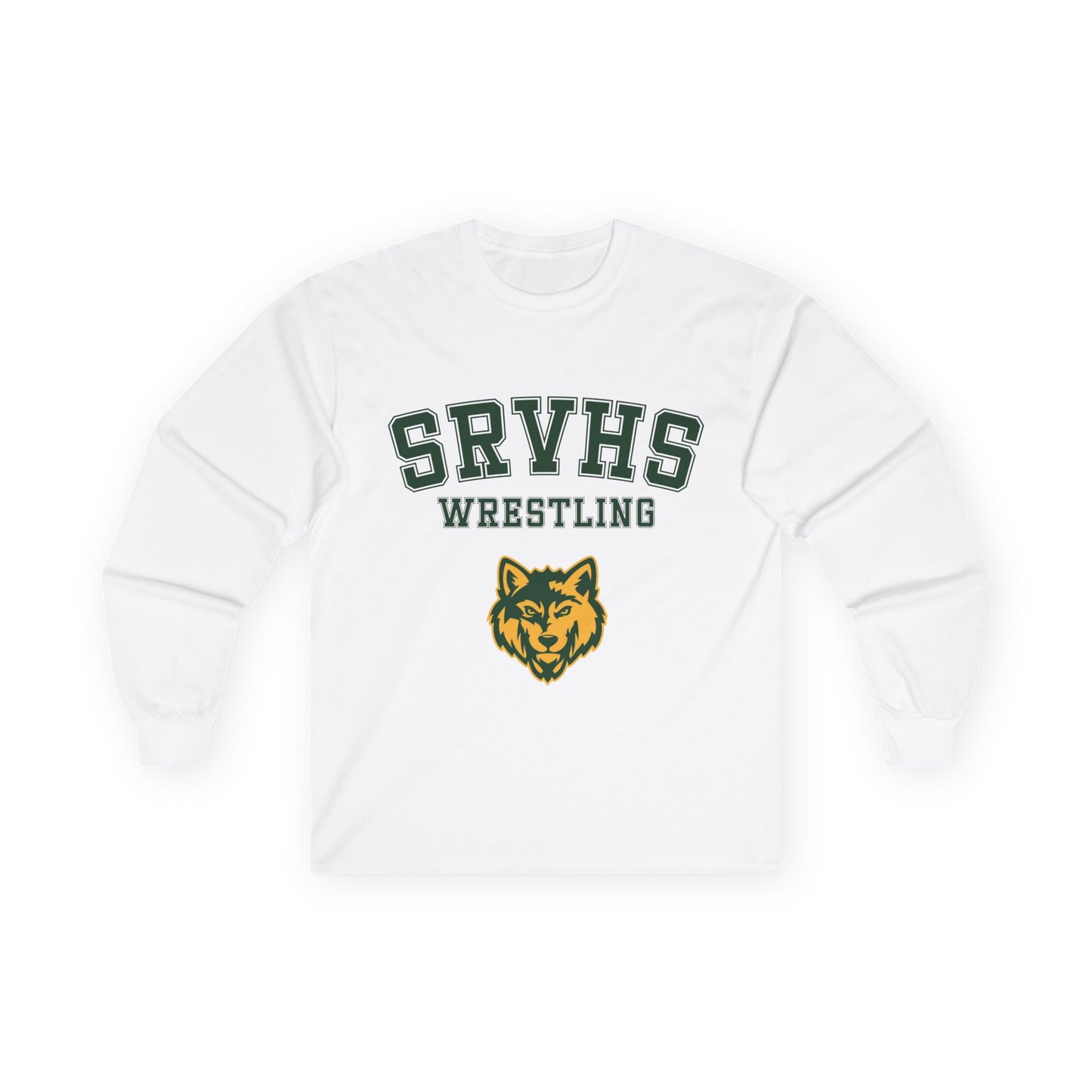 SRVHS Wrestling Long Sleeve Tee — San Ramon Valley Athletics Wolf Logo