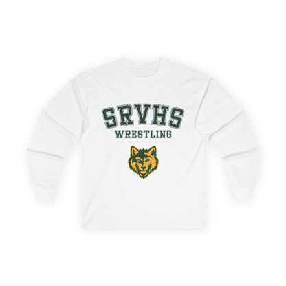 SRVHS Wrestling Long Sleeve Tee — San Ramon Valley Athletics Wolf Logo