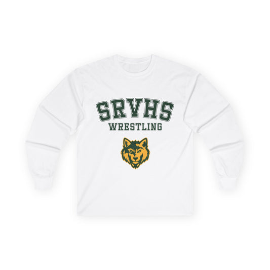 SRVHS Wrestling Long Sleeve Tee — San Ramon Valley Athletics Wolf Logo