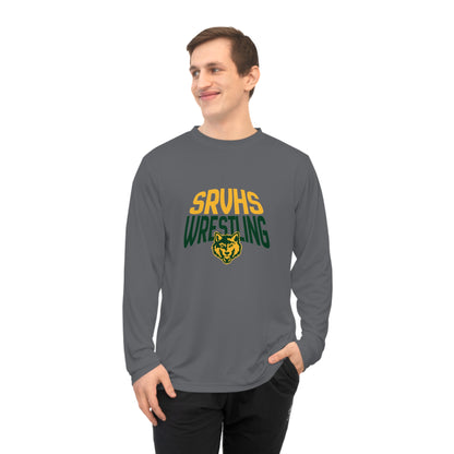 SRVHS Wrestling Performance Long Sleeve Shirt — School Team Tee with Wildcat Logo