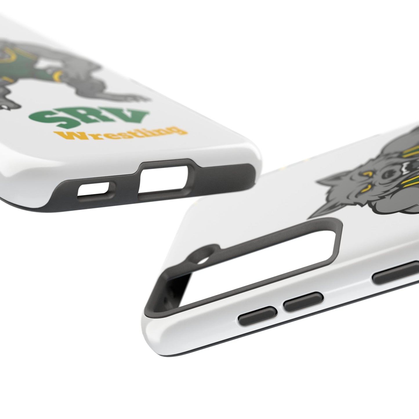 SRV Wrestling Wolf Tough Phone Case — Protective Sports Mascot Design