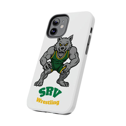 SRV Wrestling Wolf Tough Phone Case — Protective Sports Mascot Design