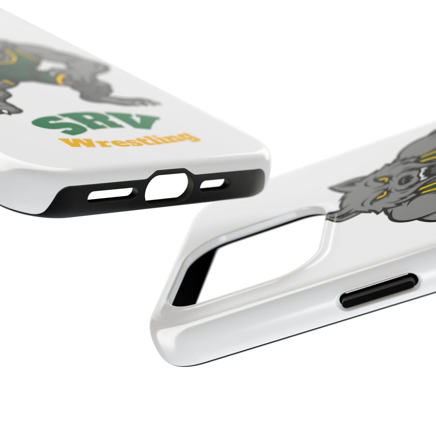 SRV Wrestling Wolf Tough Phone Case — Protective Sports Mascot Design