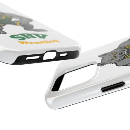 SRV Wrestling Wolf Tough Phone Case — Protective Sports Mascot Design