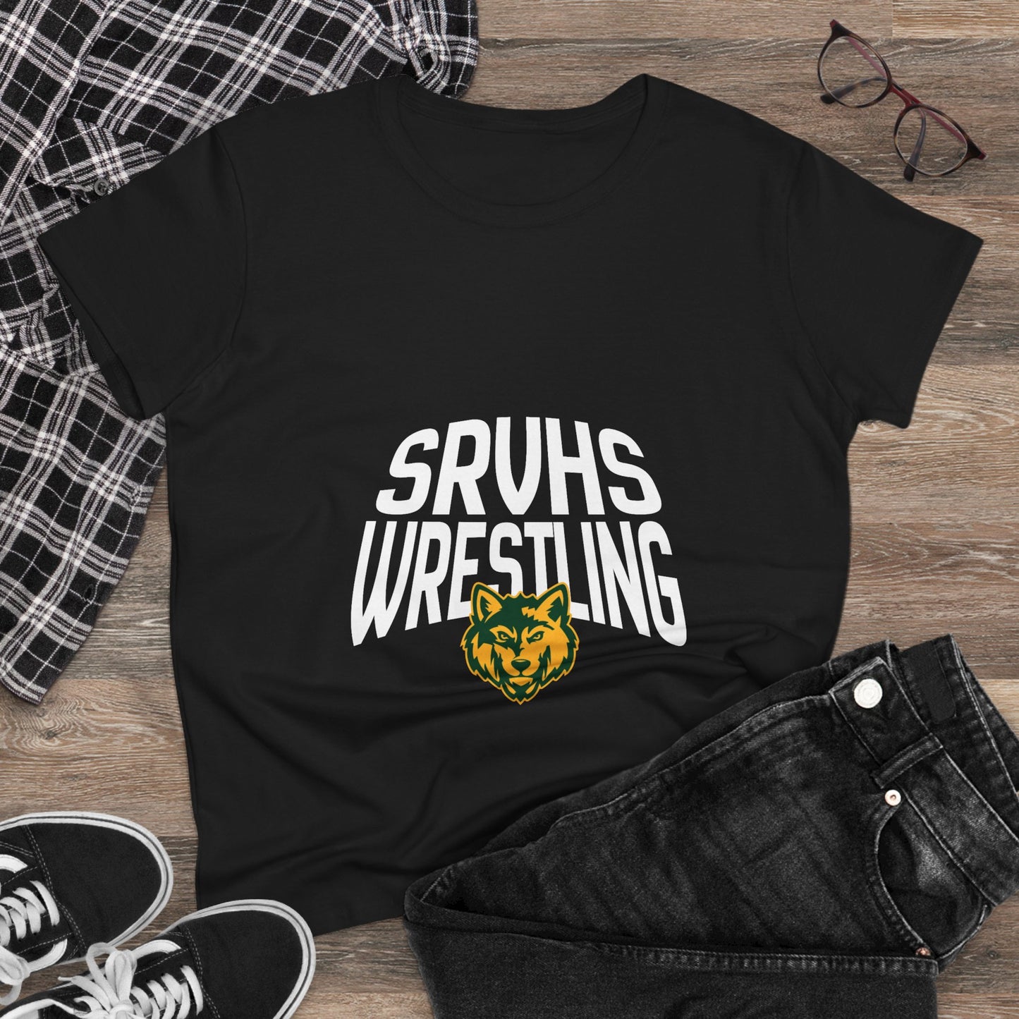 SRVHS Wrestling Women's Tee — School Mascot Team Shirt