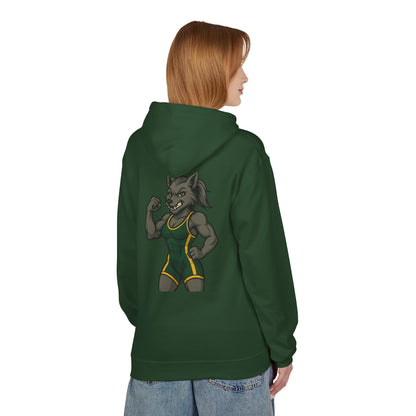 SRV Athletics Women's Wolf Wrestler Hoodie — Strength Mascot Pullover