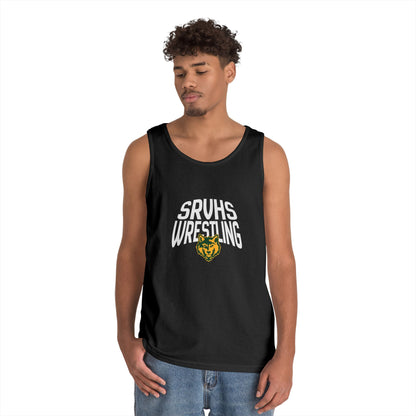 SRVHS Wrestling Tank Top — High School Team Singlet with Wildcat Logo
