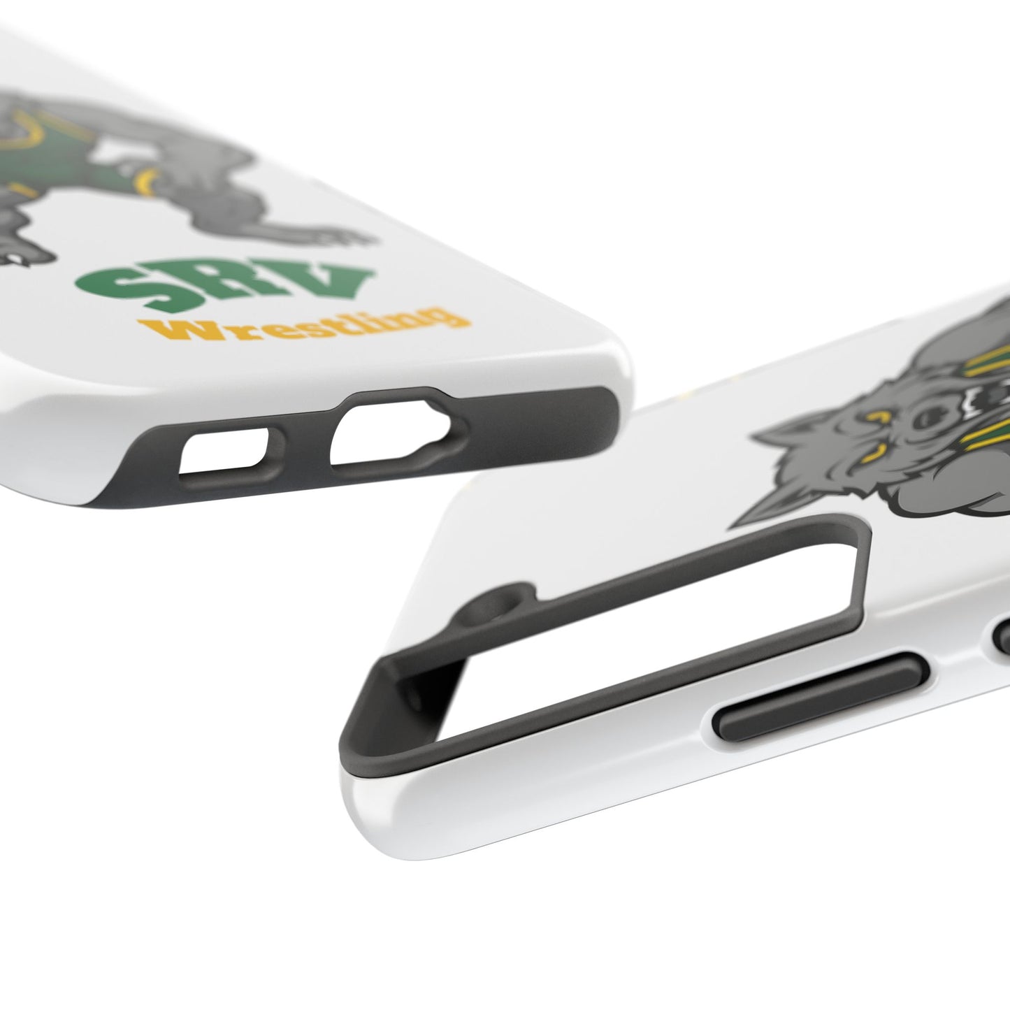 SRV Wrestling Wolf Tough Phone Case — Protective Sports Mascot Design
