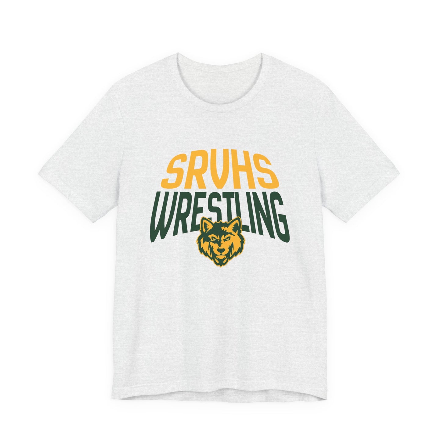 Wolf Crest Graphic Tee — Minimal Small Chest Logo T-Shirt