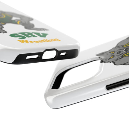 SRV Wrestling Wolf Tough Phone Case — Protective Sports Mascot Design