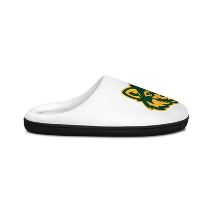 Wolf Head Men's Indoor Slippers — Cozy Team Mascot House Shoes