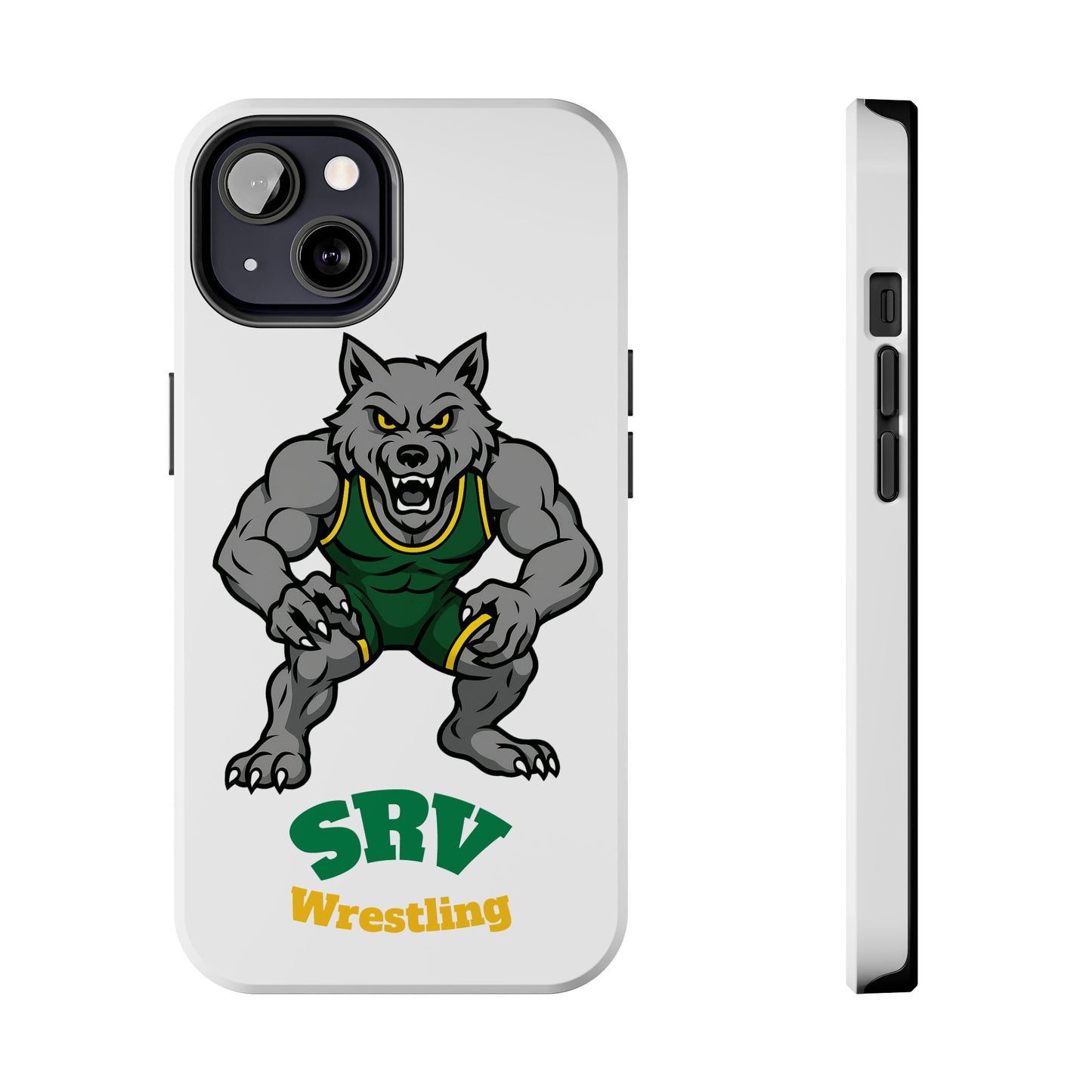 SRV Wrestling Wolf Tough Phone Case — Protective Sports Mascot Design