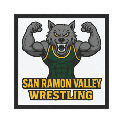 San Ramon Valley Wrestling Wolf Car Magnet — School Spirit Vehicle Decal