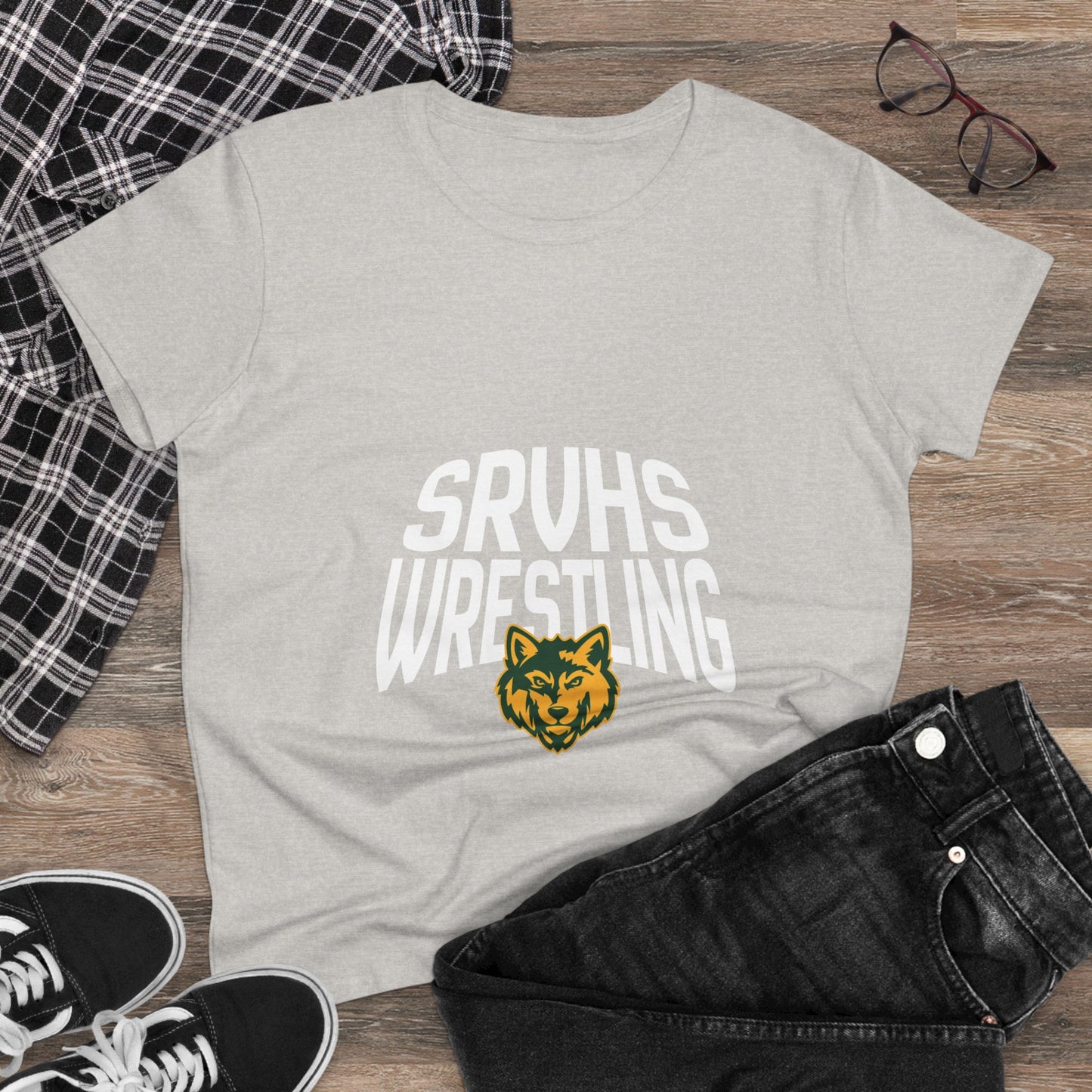 SRVHS Wrestling Women's Tee — School Mascot Team Shirt