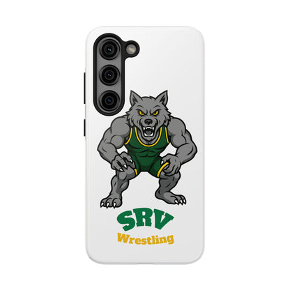 SRV Wrestling Wolf Tough Phone Case — Protective Sports Mascot Design