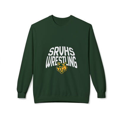 SRVHS Wrestling Crewneck Sweatshirt — School Mascot Pullover