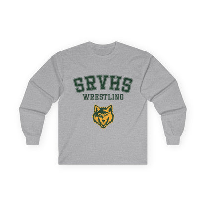 SRVHS Wrestling Long Sleeve Tee — San Ramon Valley Athletics Wolf Logo