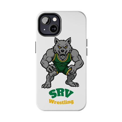 SRV Wrestling Wolf Tough Phone Case — Protective Sports Mascot Design