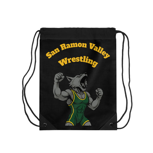 San Ramon Valley Wrestling Wolf Drawstring Bag