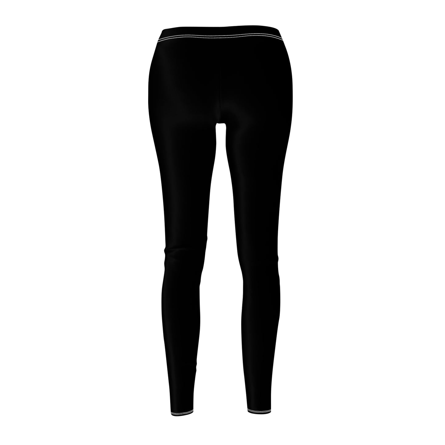 SRV Wrestling Women's Athletic Leggings — Black Logo & Side Text