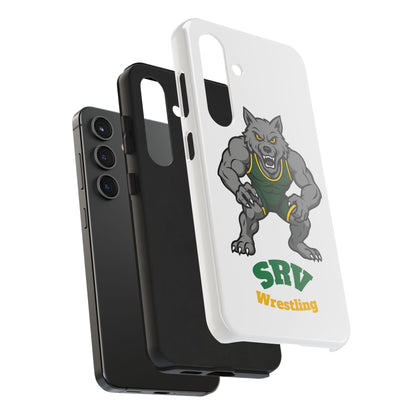 SRV Wrestling Wolf Tough Phone Case — Protective Sports Mascot Design