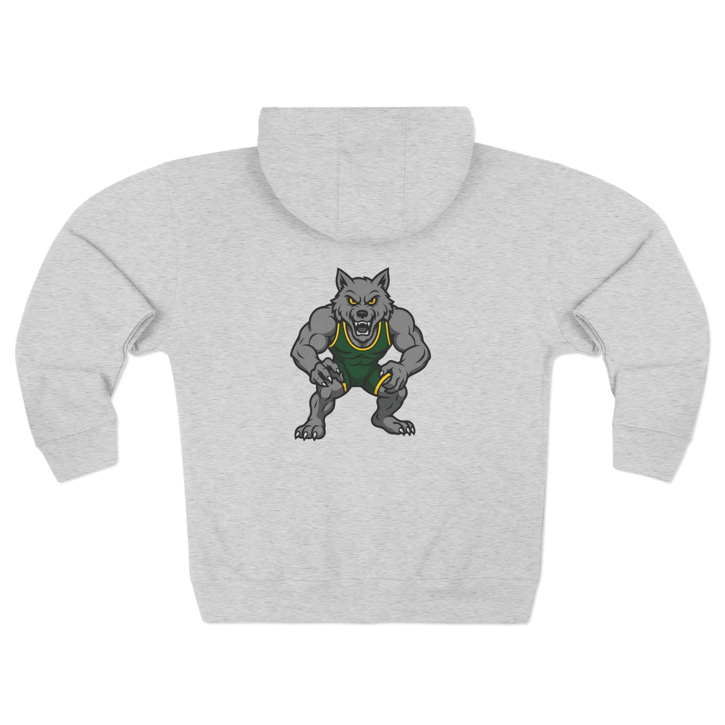 SRV Athletics Zip Hoodie — School Mascot Wolf Sports Hoodie